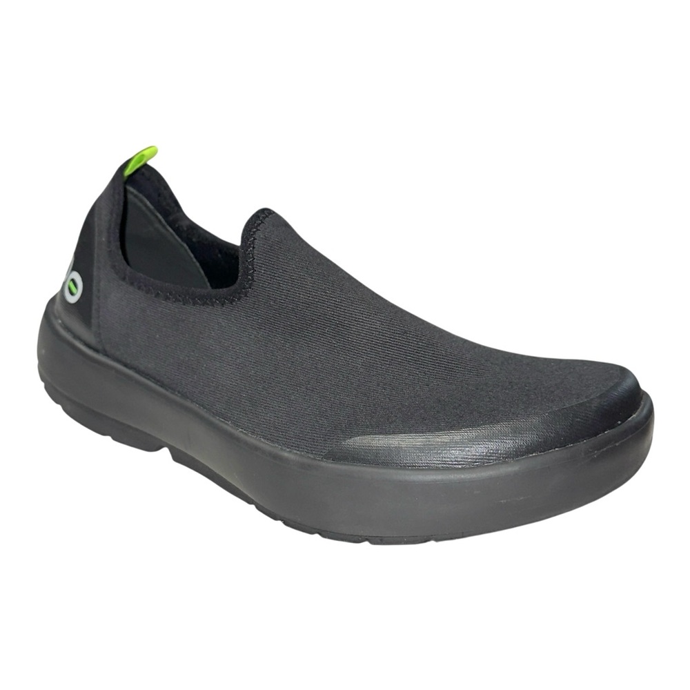OOFOS OOmg eeZee Womens Sz 7 Black Low Recovery Shoes Sneaker Slip On Minimalist - Picture 13 of 13